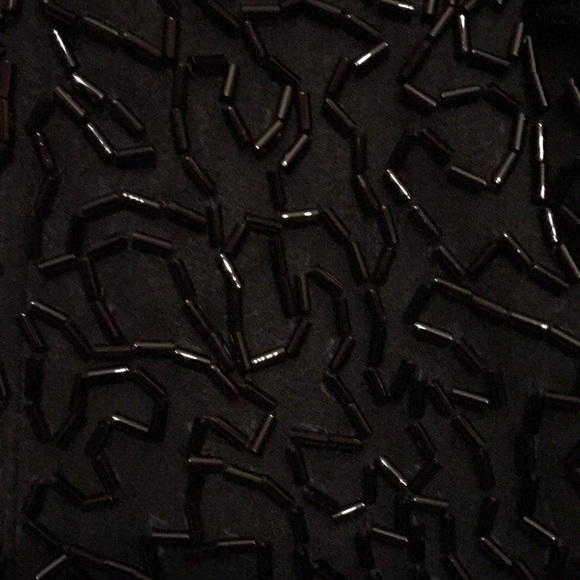 NEIMAN MARCUS Black Tie Beaded Formal Dress - Picture 10 of 10